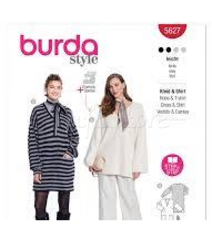 Burda πατρόν  φόρεμα 5727